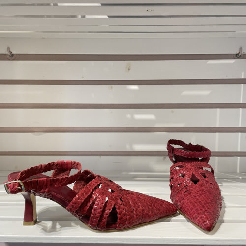Decolletè intreccio red